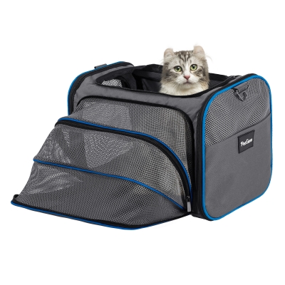 Airline Approved Cat Carrier Dog Carrier,Soft Sided Collapsible Pet Travel Carrier,Travel Bag with Pad