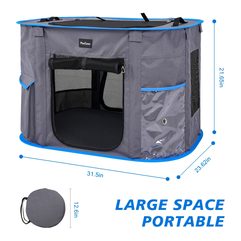 Multi-Purpose Playpen, Foldable Pet Kennel,Great for Indoor and Outdoor Use,Cat Tent