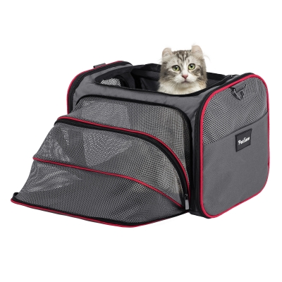 Airline Approved Cat Carrier Dog Carrier,Soft Sided Collapsible Pet Travel Carrier,Travel Bag with Pad