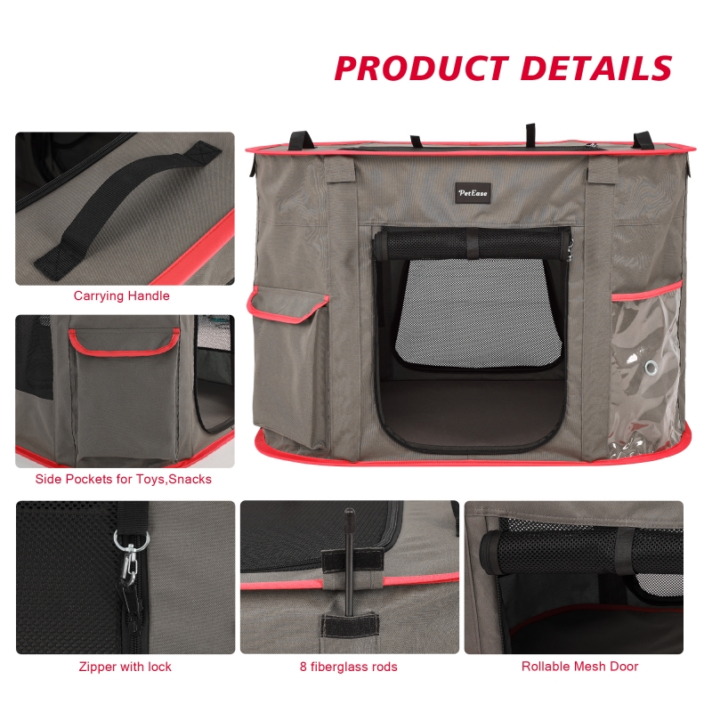 Multi-Purpose Playpen, Foldable Pet Kennel,Great for Indoor and Outdoor Use,Cat Tent