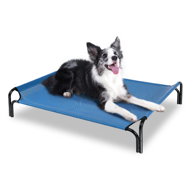 Medium Cooling Elevated Dog Bed,Portable Dog Cot,with Washable Mesh and Powerful Anti-Slip Feet,Durable for Both Indoor and Outdoor