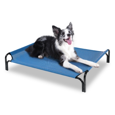 Medium Cooling Elevated Dog Bed,Portable Dog Cot,with Washable Mesh and Powerful Anti-Slip Feet,Durable for Both Indoor and Outdoor