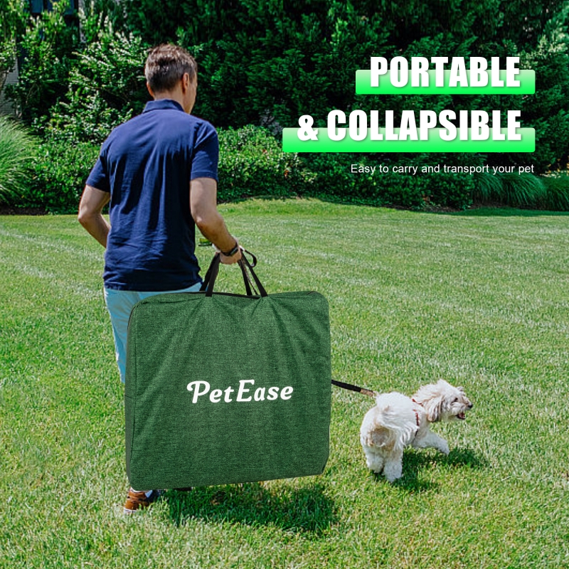 Portable Double Dog Cat Crate,Twin Compartment Cat Show House Cat Condo,Cat Travel Carrier Cages with Litter Box Water Bottle Mat and hamock,Two Room Cat Enclosure Playpen