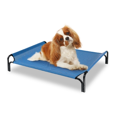 Small Cooling Elevated Dog Bed,Portable Dog Cot,with Washable Mesh and Powerful Anti-Slip Feet,Durable for Both Indoor and Outdoor Use