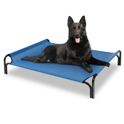 Large Cooling Elevated Dog Bed,Portable Dog Cot,with Washable Mesh and Powerful Anti-Slip Feet,Durable for Both Indoor and Outdoor Use
