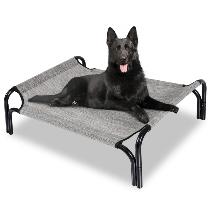 Large Cooling Elevated Dog Bed,Portable Dog Cot,with Washable Mesh and Powerful Anti-Slip Feet,Durable for Both Indoor and Outdoor Use
