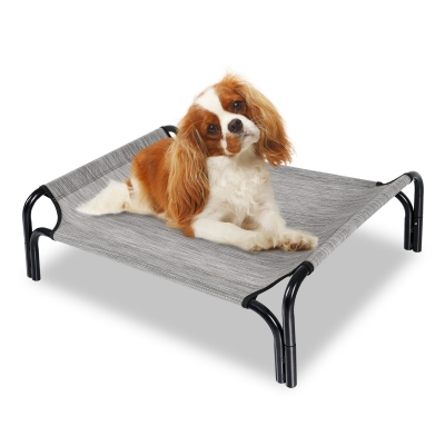 Small Cooling Elevated Dog Bed,Portable Dog Cot,with Washable Mesh and Powerful Anti-Slip Feet,Durable for Both Indoor and Outdoor Use
